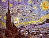 Vincent Van Gogh Famous Paintings - The Starry Night Saint-Remy